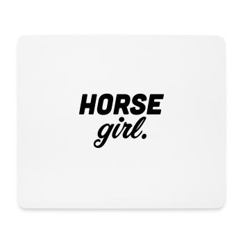 horse girl horse woman - Mousepad (Querformat) - Weiß - Vorne
