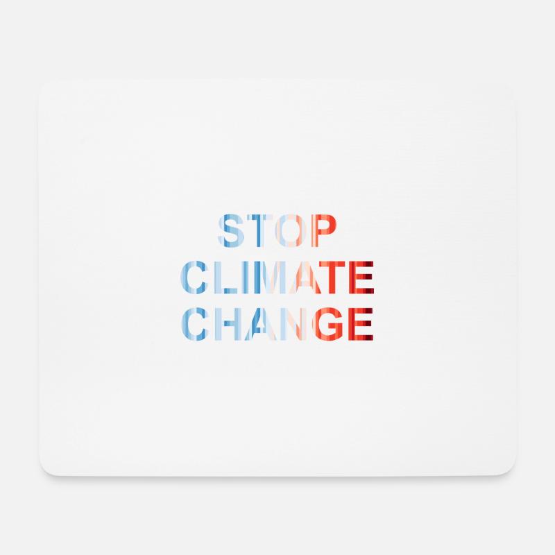 Stop den Klimawandel - No planet b - Mousepad (Querformat) - Weiß