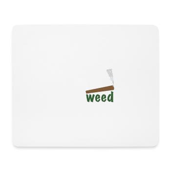 HollyWeed white - Mousepad (Querformat) - Weiß - Vorne