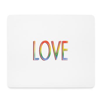 LIEBE ZU FARBEN - Mousepad (Querformat) - Weiß - Vorne