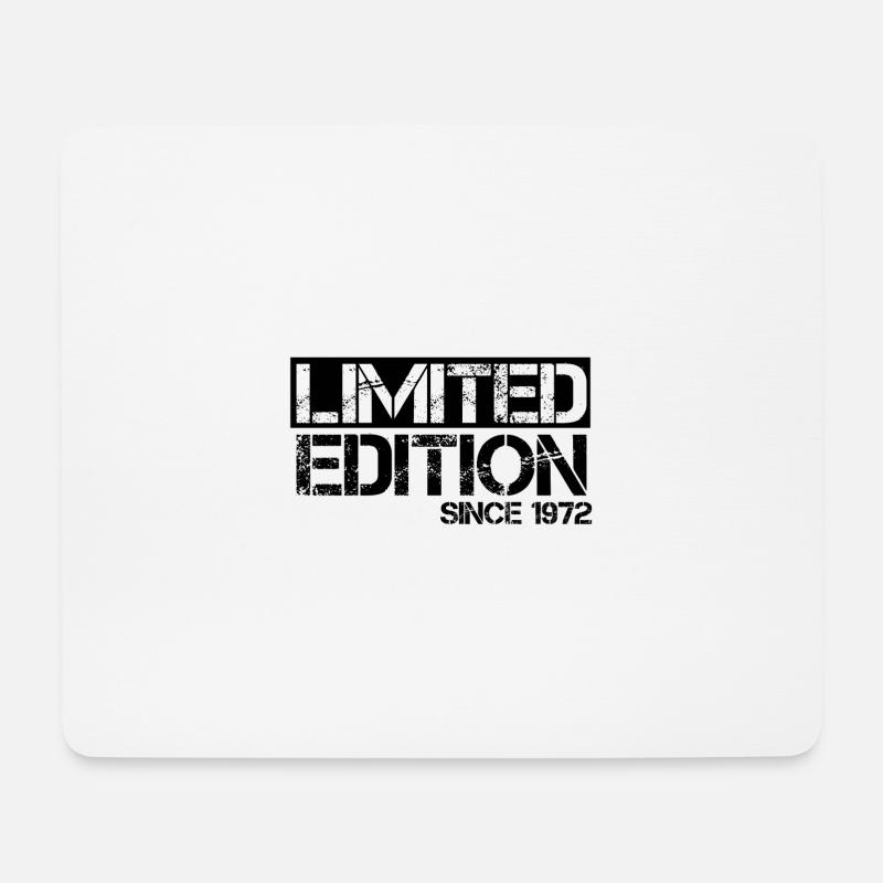 Limited Edition 1972 Birthday Geburtsjahr Geburt - Mousepad (Querformat) - Weiß