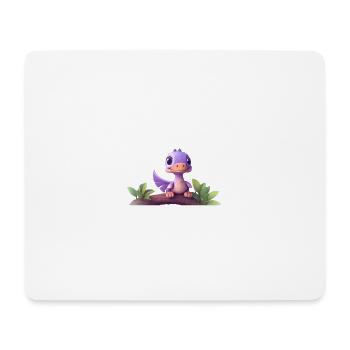 Tinysaure - Tapis de souris (format paysage) - blanc - Devant
