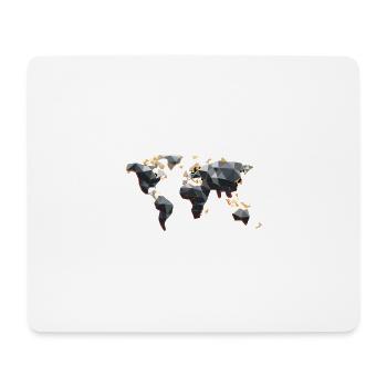 Weltkarte - Mousepad (Querformat) - Weiß - Vorne