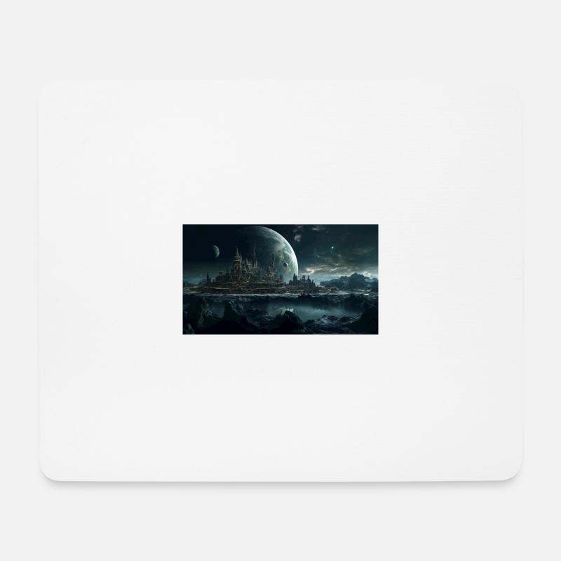Planet Collide - Mouse Pad (horizontal) - white