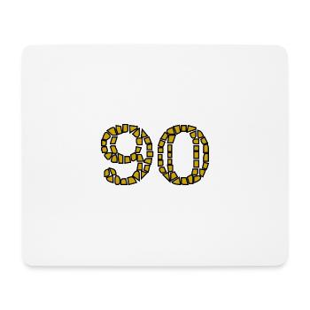 90. 90 JAHRE. 90-JÄHRIGES JUBILÄUM. 90-JÄHRIGES JUBILÄUM. - Mousepad (Querformat) - Weiß - Vorne