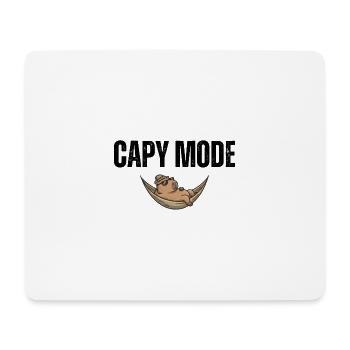 Capy Mode: Hängematten-Chill - Mousepad (Querformat) - Weiß - Vorne