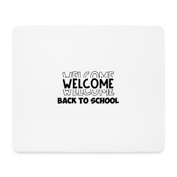 CHEMISE DE DÉBUT DE LA JOURNÉE SCOLAIRE DISANT MOTIF CADEAU - Tapis de souris (format paysage) - blanc - Devant