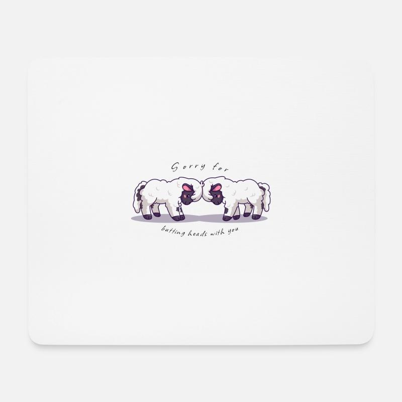 Tut mir leid, dass ich mit Ihnen aneinander geraten bin - Mousepad (Querformat) - Weiß