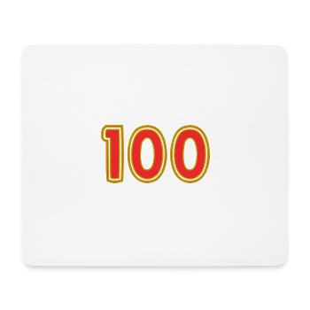 100. 100 ANS. 100e ANNIVERSAIRE. ANNIVERSAIRE 100 - Tapis de souris (format paysage) - blanc - Devant