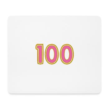 100. 100 JAHRE. 100-JÄHRIGES JUBILÄUM. GEBURTSTAG 100 - Mousepad (Querformat) - Weiß - Vorne