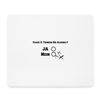 trinken sie alkohol - Mousepad (Querformat) - Weiß - Vorne