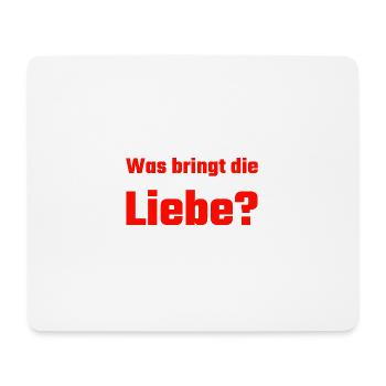 Single Liebe Love - Mousepad (Querformat) - Weiß - Vorne