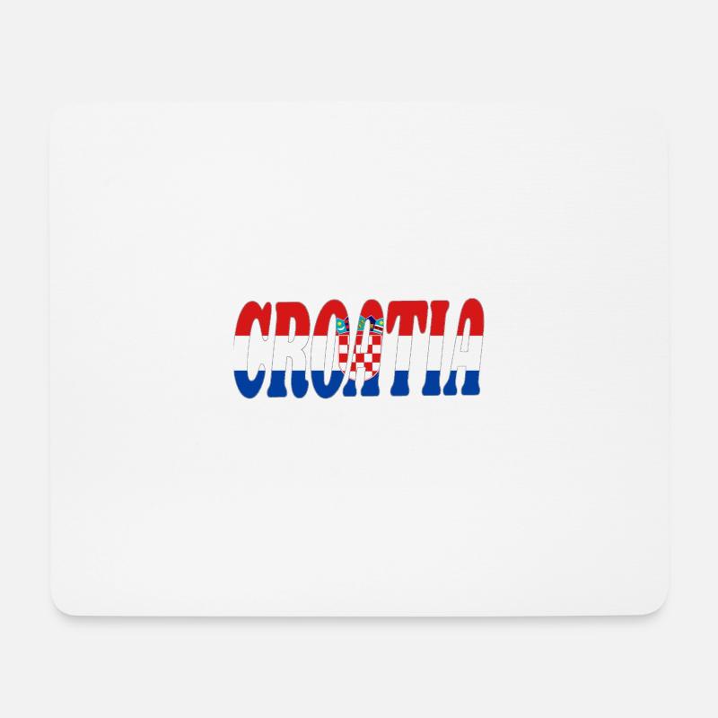 Croatia - Mousepad (Querformat) - Weiß