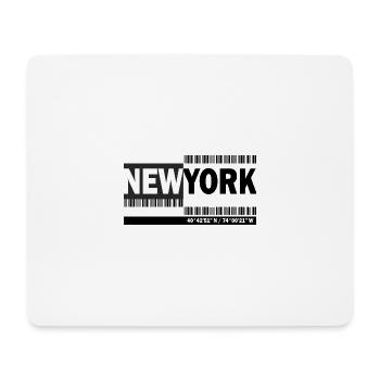 NEW YORK - Barcode - Mouse Pad (horizontal) - white - Front