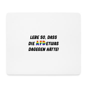 Lebe gut <3 - Mousepad (Querformat) - Weiß - Vorne