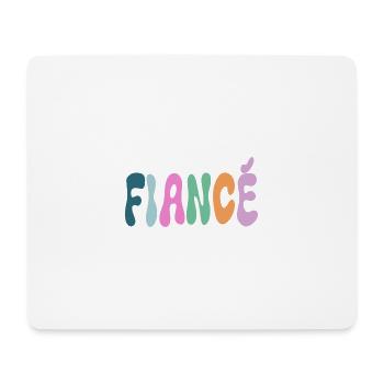 Fiance Pastel Lettering - Mouse Pad (horizontal) - white - Front