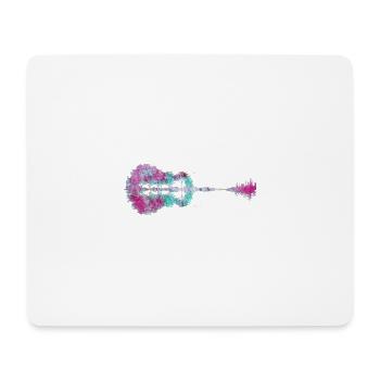 Natur Gitarre - Mousepad (Querformat) - Weiß - Vorne