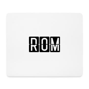 Rom Flughafentafel - Mousepad (Querformat) - Weiß - Vorne