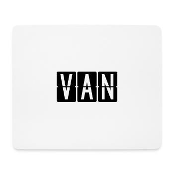 Van Flughafentafel - Mousepad (Querformat) - Weiß - Vorne