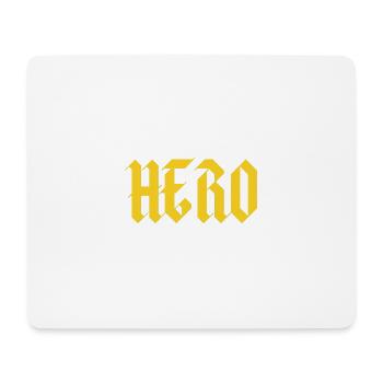 Hero - Mousepad (Querformat) - Weiß - Vorne
