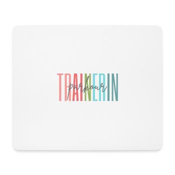 Trainerin Parkour Parkourtrainerin Geschenk - Mousepad (Querformat) - Weiß - Vorne