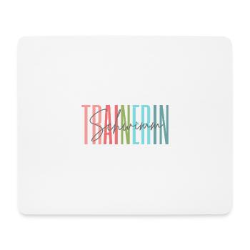 Trainerin Schwimmen Schwimmtrainerin Geschenk - Mousepad (Querformat) - Weiß - Vorne