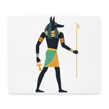 Anubis Egypt Hieroglyphics Graphic Old Dog - Mouse Pad (horizontal) - white - Front