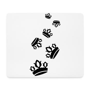 Krone Silhouette - Mousepad (Querformat) - Weiß - Vorne
