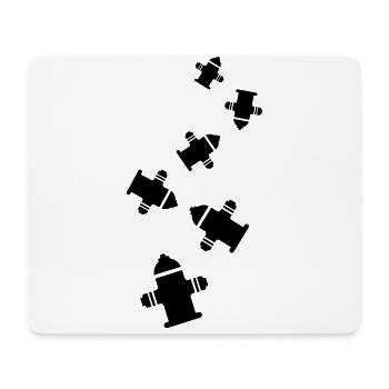 Hydrant Icon - Mouse Pad (horizontal) - white - Front
