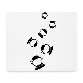 Astronaut icon icon - Mouse Pad (horizontal) - white - Front