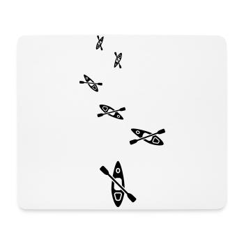 Kanu icon - Mousepad (Querformat) - Weiß - Vorne