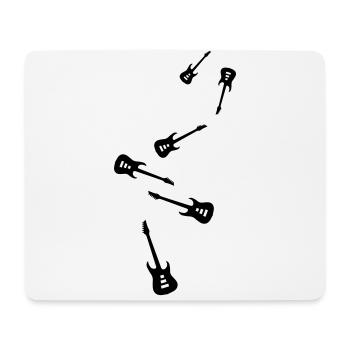 Instrument de guitare - Tapis de souris (format paysage) - blanc - Devant