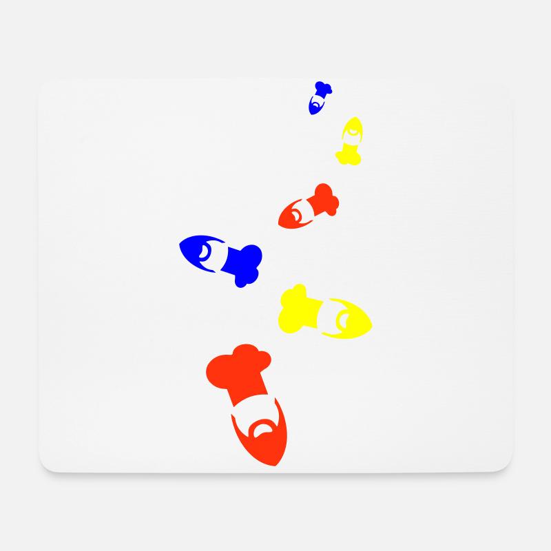 Kochmütze Chef - Mousepad (Querformat) - Weiß