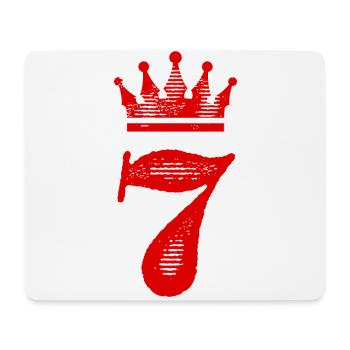 7 Number crown - Mouse Pad (horizontal) - white - Front