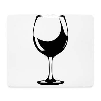 Wine glass symbol wine glass - Mouse Pad (horizontal) - white - Front