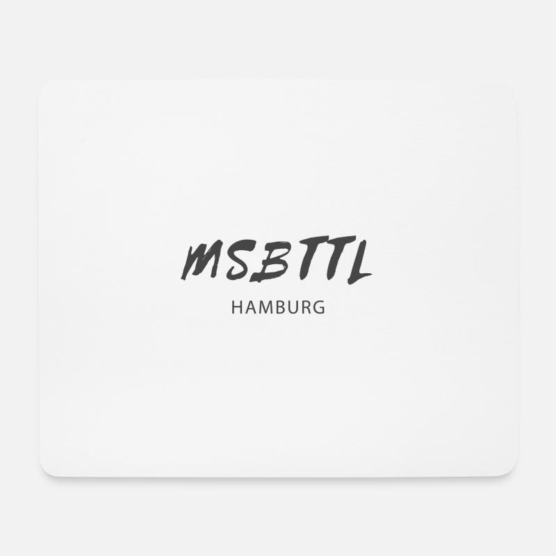 MSBTTL - Eimsbüttel Hamburg - Mousepad (Querformat) - Weiß