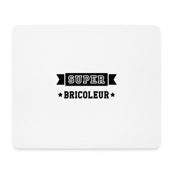 Super Bricoleur - Tapis de souris (format paysage) - blanc - Devant
