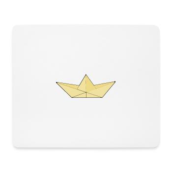 Papier beige/jaune - Tapis de souris (format paysage) - blanc - Devant