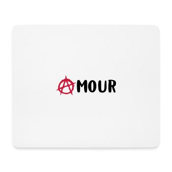 Amour / Anarchie - Tapis de souris (format paysage) - blanc - Devant