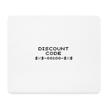 Discount Code/Discount Code - Mouse Pad (horizontal) - white - Front