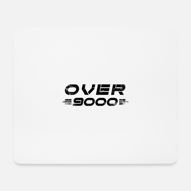 over 9000 - Mouse Pad (horizontal) - white