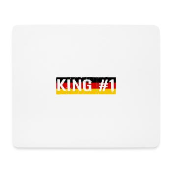 ROI #1 KÖNIG - Tapis de souris (format paysage) - blanc - Devant