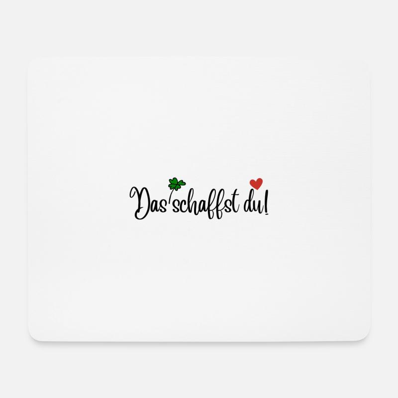 Das schaffst du! - Mousepad (Querformat) - Weiß