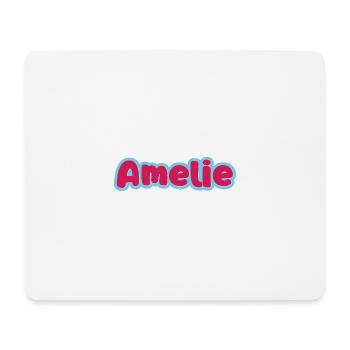 Amelie nom prénom - Tapis de souris (format paysage) - blanc - Devant