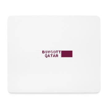 Boycott Qatar, Qatar, Drapeau, Coupe du Monde - Tapis de souris (format paysage) - blanc - Devant