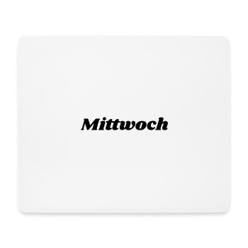 Mittwoch Schriftzug - Mousepad (Querformat) - Weiß - Vorne