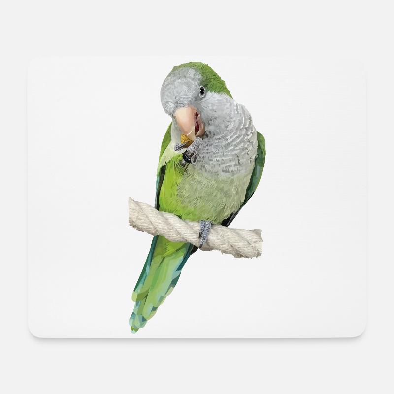 Argentinischer Sittich - Mousepad (Querformat) - Weiß