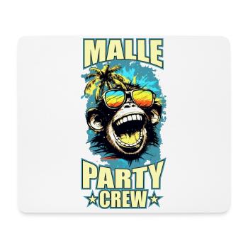 malle party crew affe - Mousepad (Querformat) - Weiß - Vorne