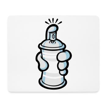 Cartoon paint spray - Mouse Pad (horizontal) - white - Front