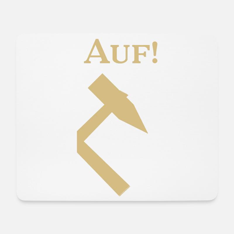 Partnershirt - Glück Auf! - Auf - Mousepad (Querformat) - Weiß